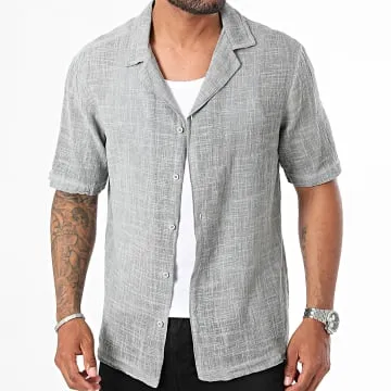 Camicia Camicia a maniche corte YC107 Grigio