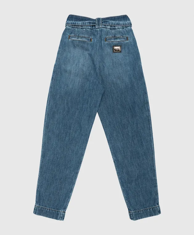 Dolce&Gabbana Blue jeans da bambino con logo L53P22LDB26