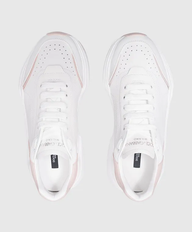 Dolce&Gabbana Sneakers Daymaster in pelle bianca con logo CK1791AX589