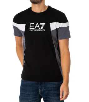 Ea7 Emporio Armani T-shirt Uomo Mod. 3DPT10 PJ02Z 1200 Black