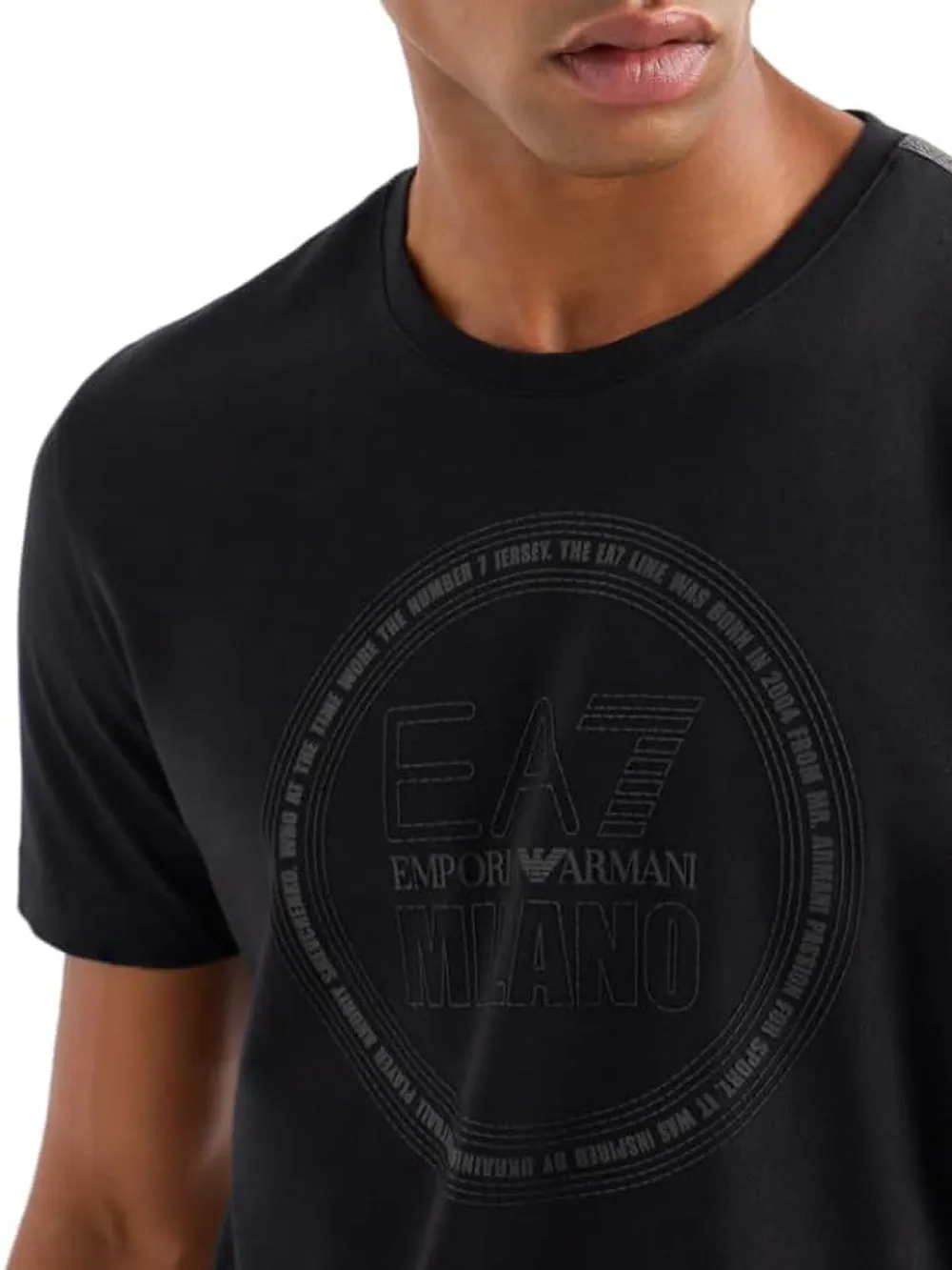 Ea7 Emporio Armani T-shirt Uomo Mod. 3DPT39 PJTJZ 1200 Black