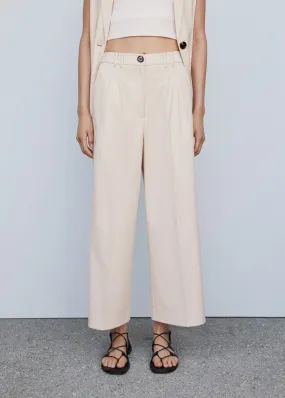 Pantaloni culotte pinces
