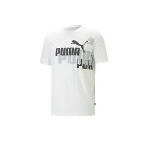 PUMA - ESSENTIALS LOGO POWER TEE - WHITE - UOMO - 673378 - 02